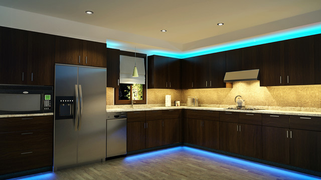 Kitchen Light Led
 LED Kitchen Cabinet and Toe Kick Lighting Contemporary