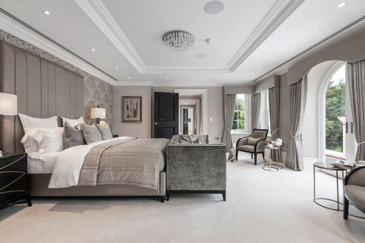 Large Master Bedroom
 Luxury panel doors fit for a mansion