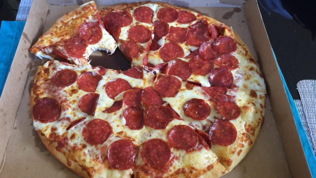 Little Caesars Pepperoni Pizza
 Little Caesars EXTRA MOST BESTEST Review