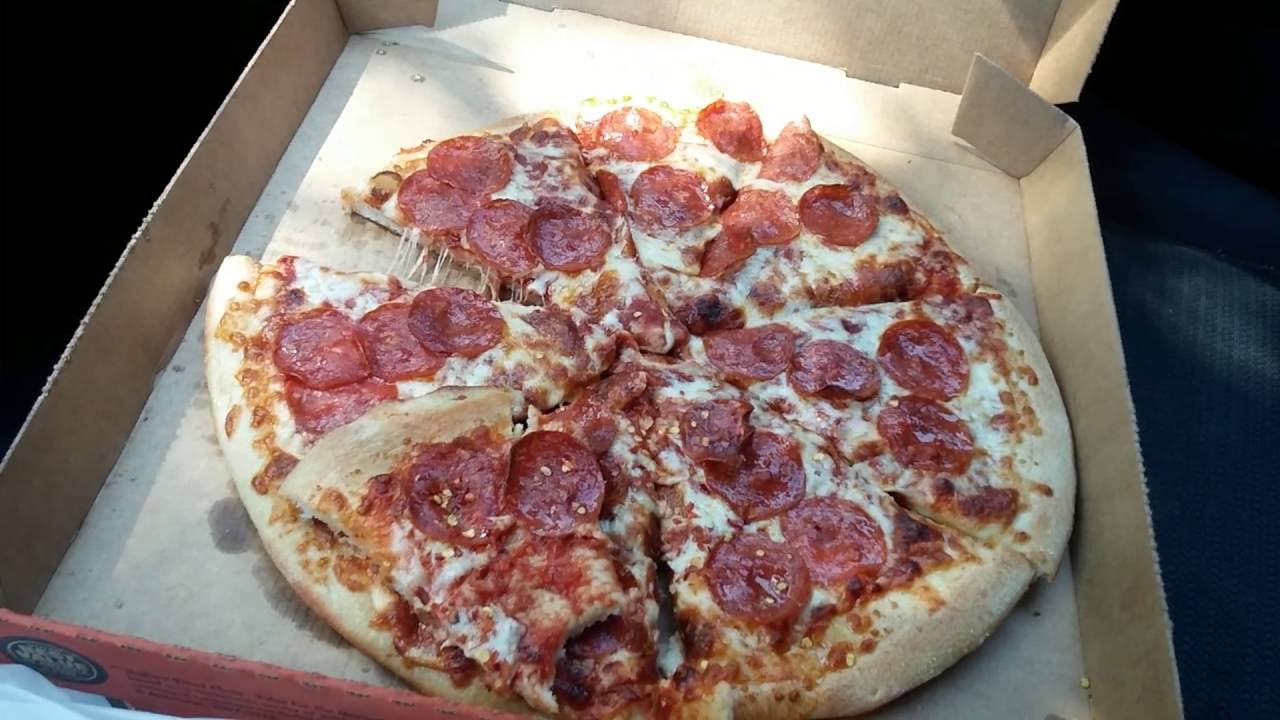 Little Caesars Pepperoni Pizza
 Little Caesars Hot N Ready 5 Dollar Pizza Review