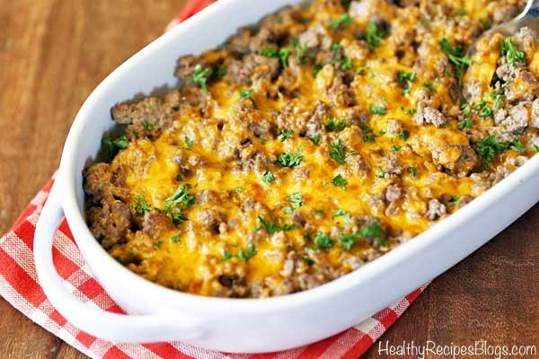 Low Calorie Meals With Ground Beef
 Ground Beef Casserole Healthy Keto Low Carb