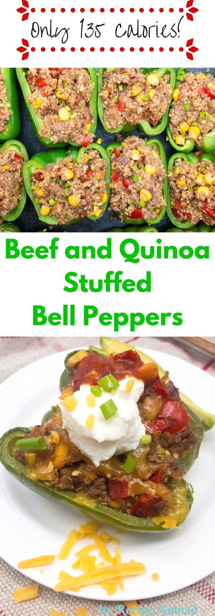 Low Calorie Meals With Ground Beef
 Beef Quinoa Stuffed Bell Peppers Recipe