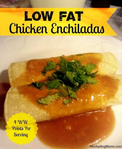 Low Fat Chicken Enchiladas Weight Watchers
 Low Fat Chicken Enchiladas Recipe