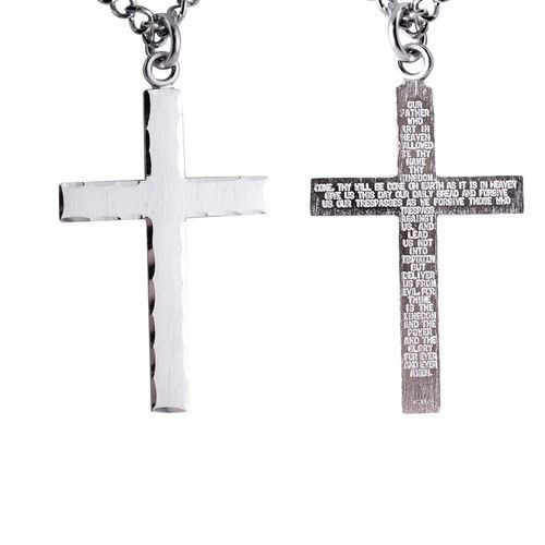 Macy's Sterling Silver Earrings
 52 Engraved Mens Cross Necklace Personalized Jewelry For