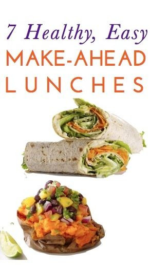 Make Ahead Healthy Lunches
 7 healthy cheap & easy lunch ideas you can make ahead