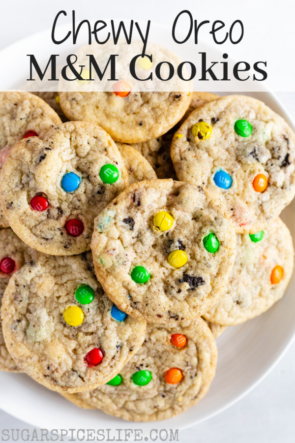 M&amp;M Sugar Cookies
 Chewy Oreo M&M Cookies Recipe Best Desserts
