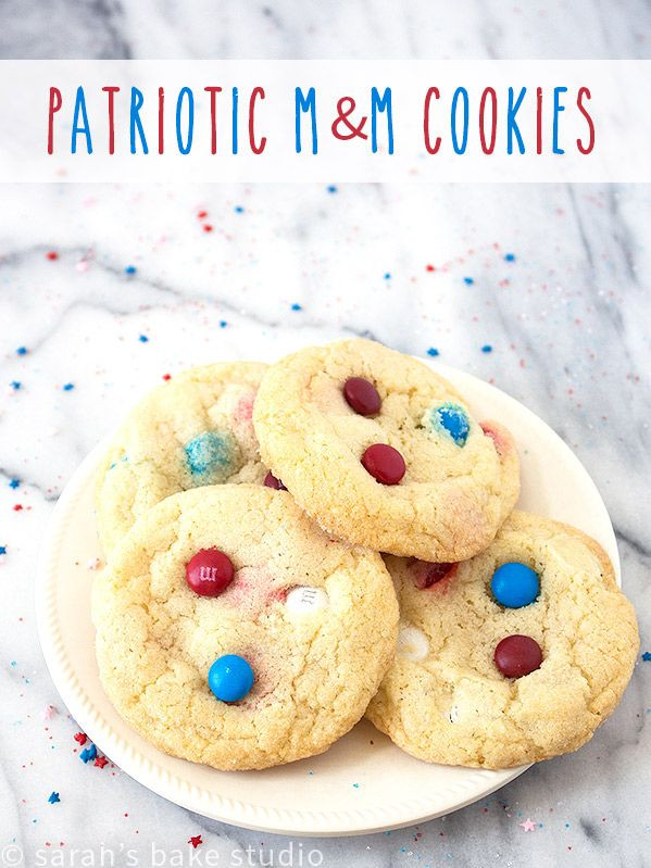 M&amp;M Sugar Cookies
 Patriotic M&M Cookies Recipe