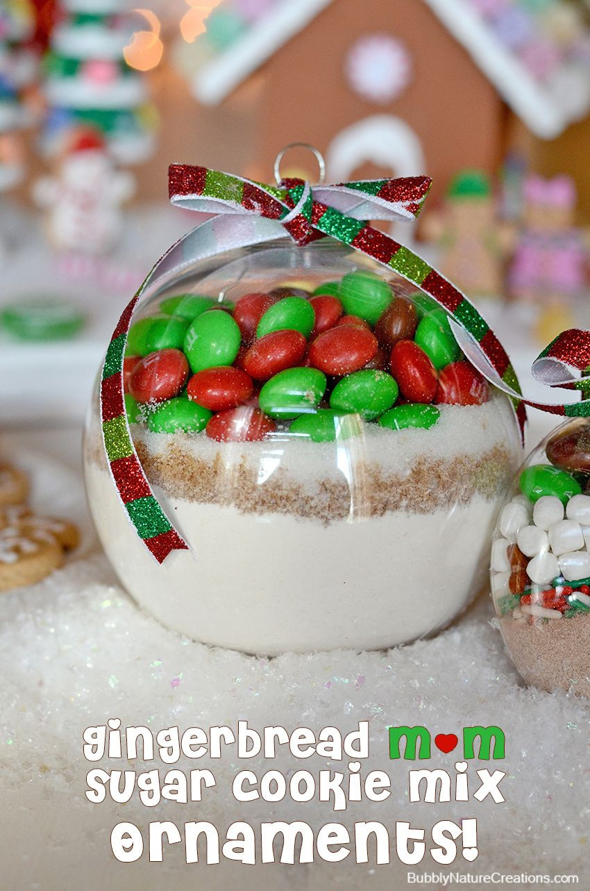 M&amp;M Sugar Cookies
 Gingerbread m&m Hot Cocoa Mix Ornaments