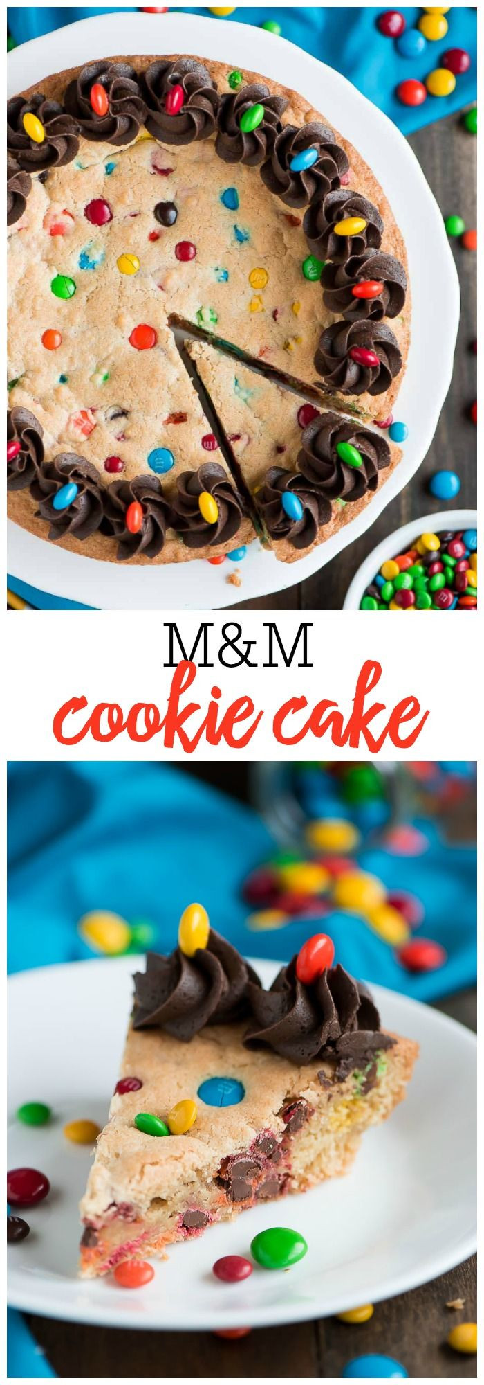 M&amp;M Sugar Cookies
 M&m cookie cake Recipe