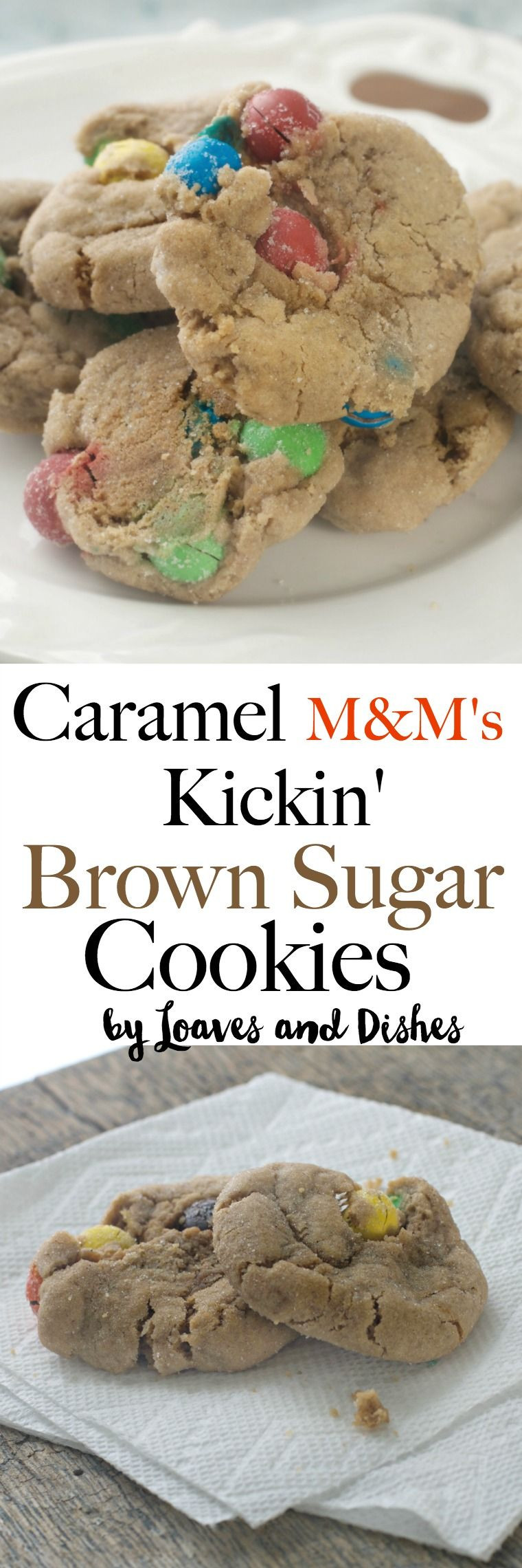 M&amp;M Sugar Cookies
 Simple Easy Chewy Caramel and chocolate Best Cookies Ever