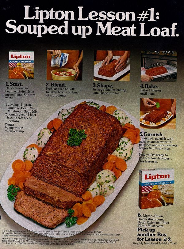 Meatloaf Recipe With Onion Soup Mix
 Retro Recipe Souped up Meatloaf Main course
