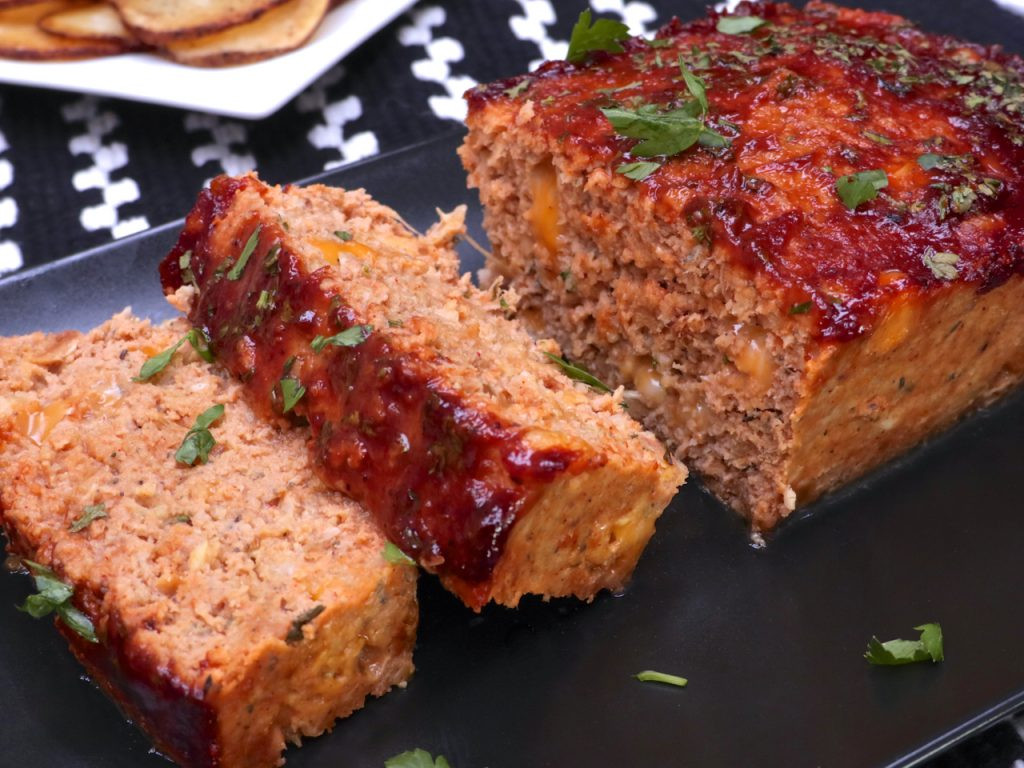 Meatloaf Recipes Turkey
 Cheesy BBQ Turkey Meatloaf