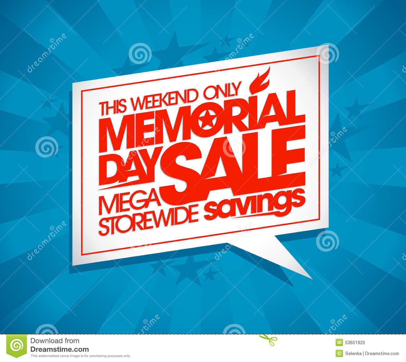 Memorial Day Sale Design
 Memorial day sale design stock vector Illustration of