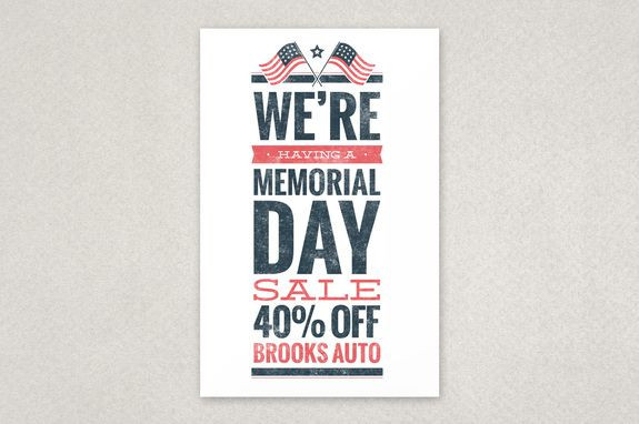 Memorial Day Sale Design
 Memorial Day Sale Flyer Template An eye catching flyer