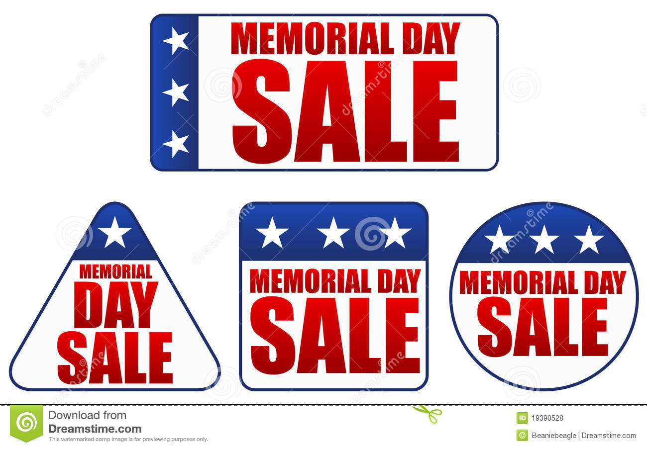 Memorial Day Sale Design
 Memorial Day Sale Stickers Royalty Free Stock s