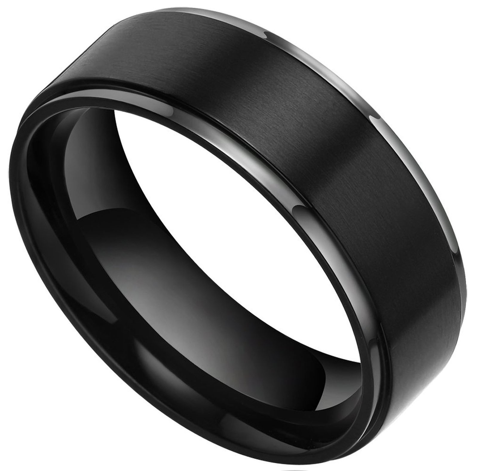 Mens Black Wedding Rings
 Collection Black Diamond Mens Wedding Bands Black Titanium