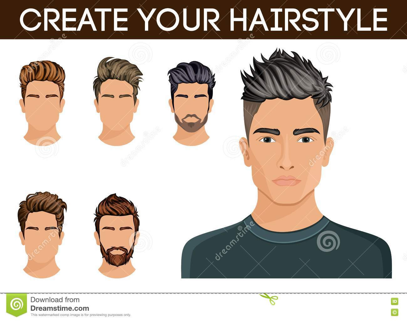 Mens Hairstyle Changer
 Create Change Hairstyles Men Hair Style Symbol Hipster