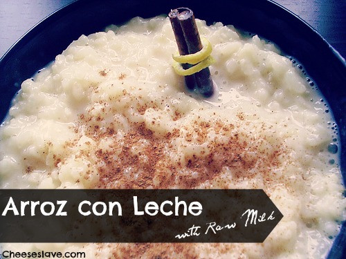 Mexican Rice Milk
 Arroz con Leche Mexican Rice Pudding Cheeseslave