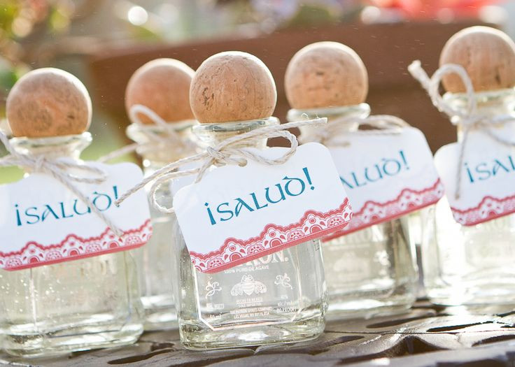 Mexican Wedding Gift Ideas
 Mini Tequila Party Favors Wedding Ideas