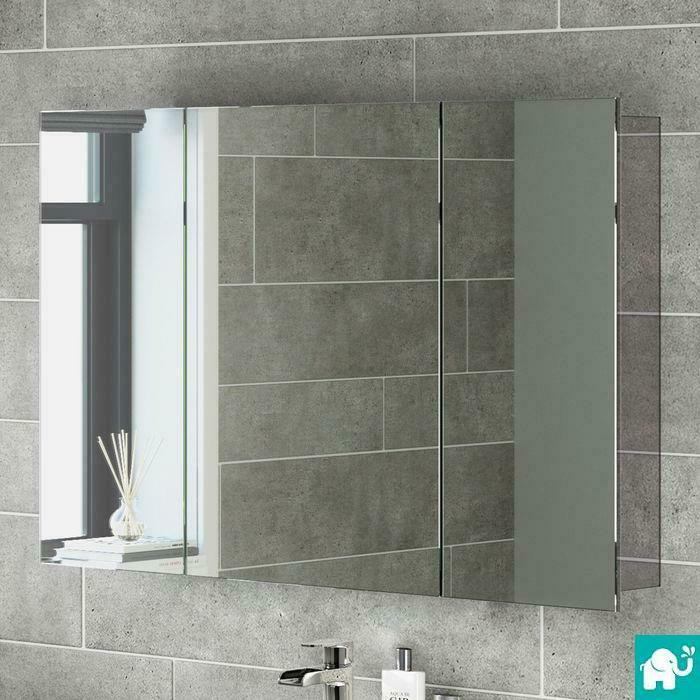 Mirror Cabinet Bathroom
 Bathroom Mirror Storage Unit Wall Mirrored Cabinet MC111