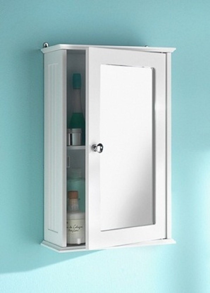 Mirror Cabinet Bathroom
 Bathroom Medicine Cabinet Vintage White Single Mirrored