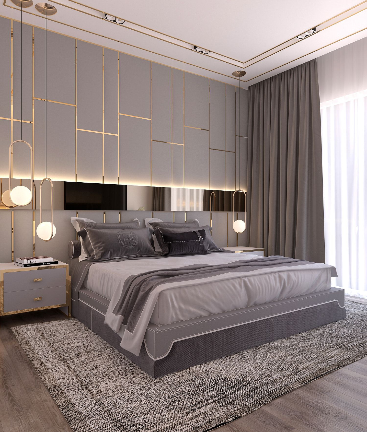 Modern Style Bedroom
 Modern style bedroom Dubai project on Behance in 2019