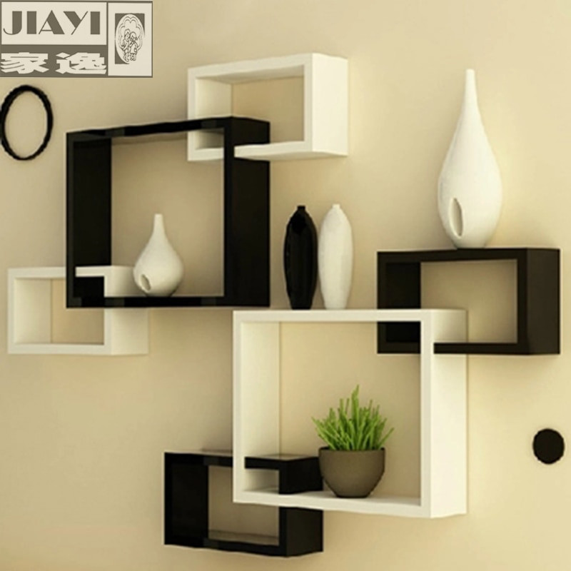 Modern Wall Shelves Living Room
 Yi minimalist modern home wall shelving racks triples