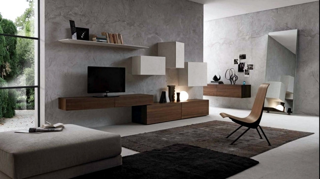 Modern Wall Shelves Living Room
 Wall Shelf Designs by Presotto for the modern living room