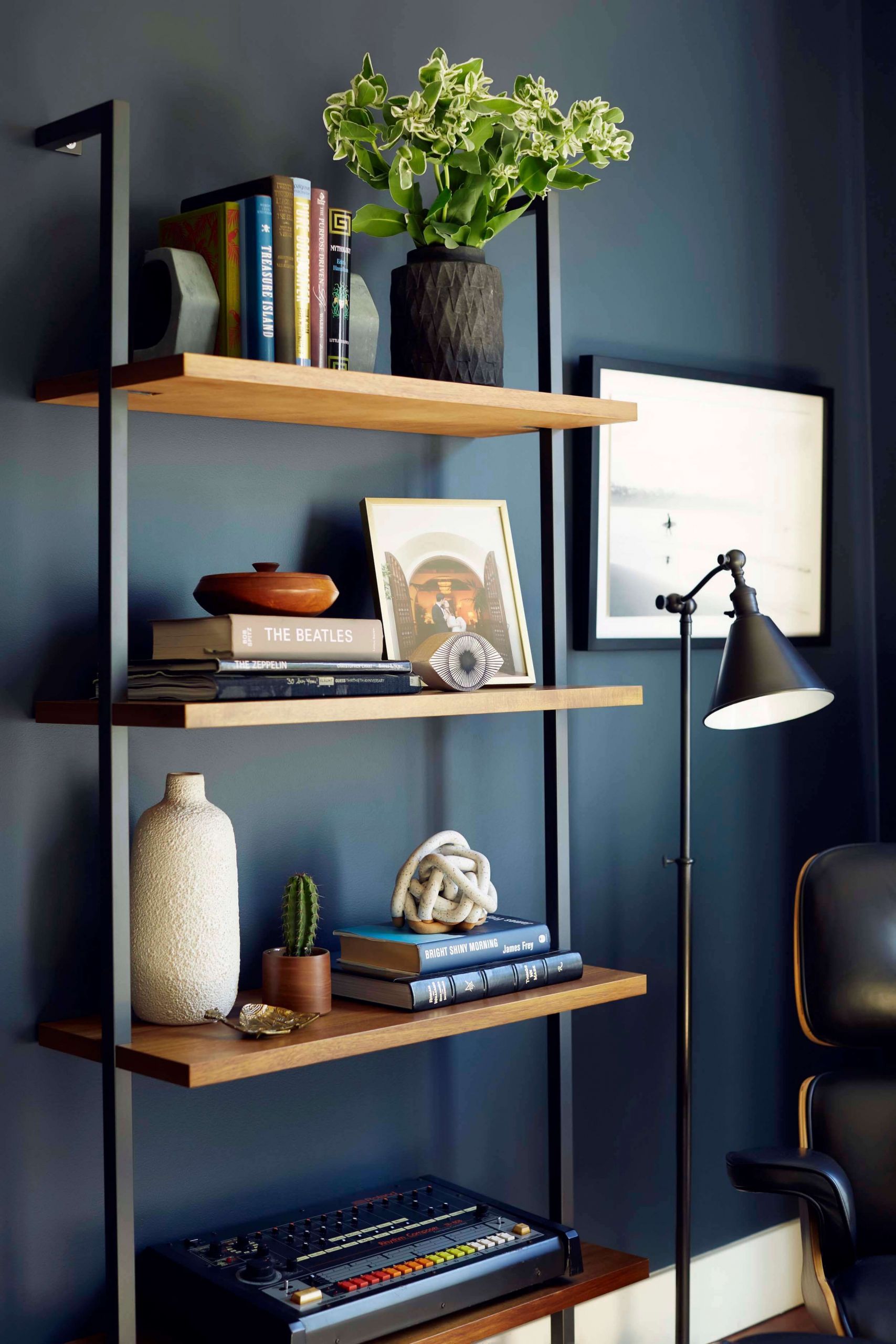 Modern Wall Shelves Living Room
 Moody Mid Century Home fice Shop The Look