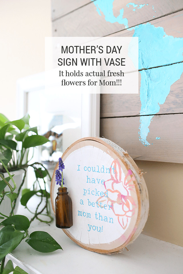 Mother's Day Gifts On A Budget
 Homemade Mother s Day Gift Idea DIY Fresh Flowers Sign
