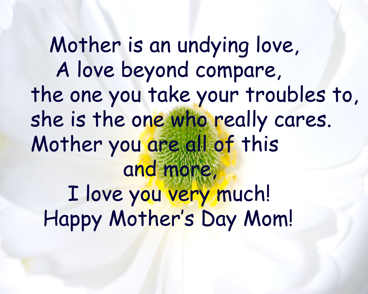 Mothers Day Quotes And Sayings
 Free Mothers Day Greetings Quotes Poems