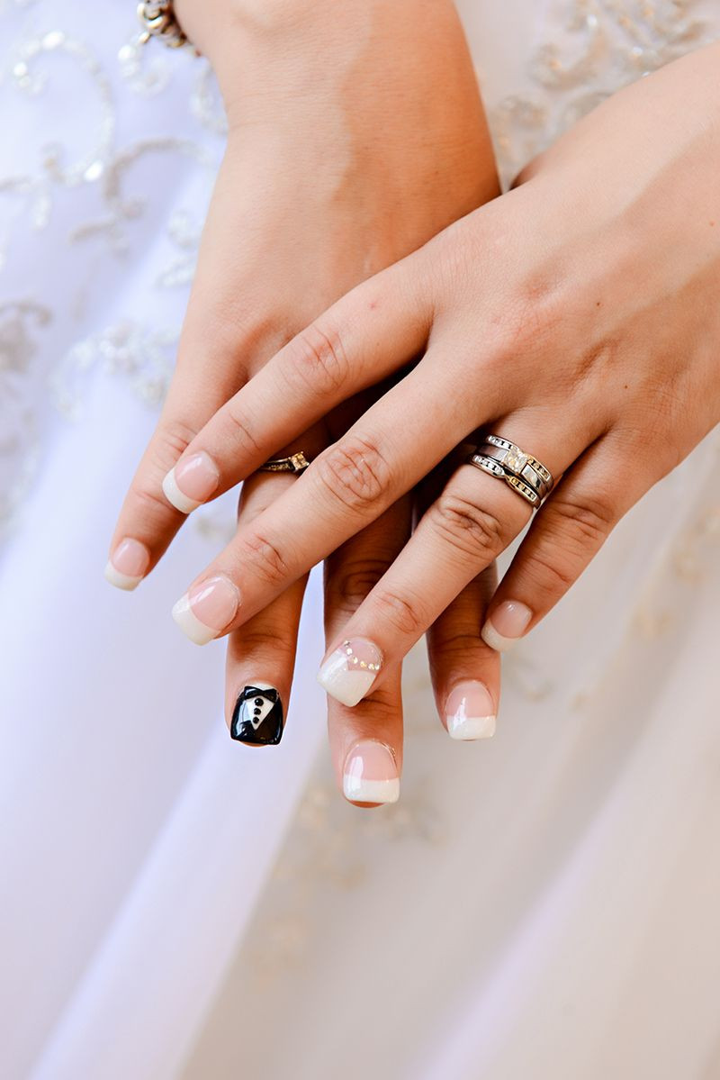 Nail Art For Wedding Day
 Beautiful bridal nail art for your wedding day