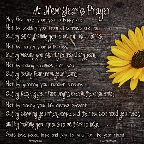New Year Prayer Quotes
 A beautiful New Year s Blessing for you