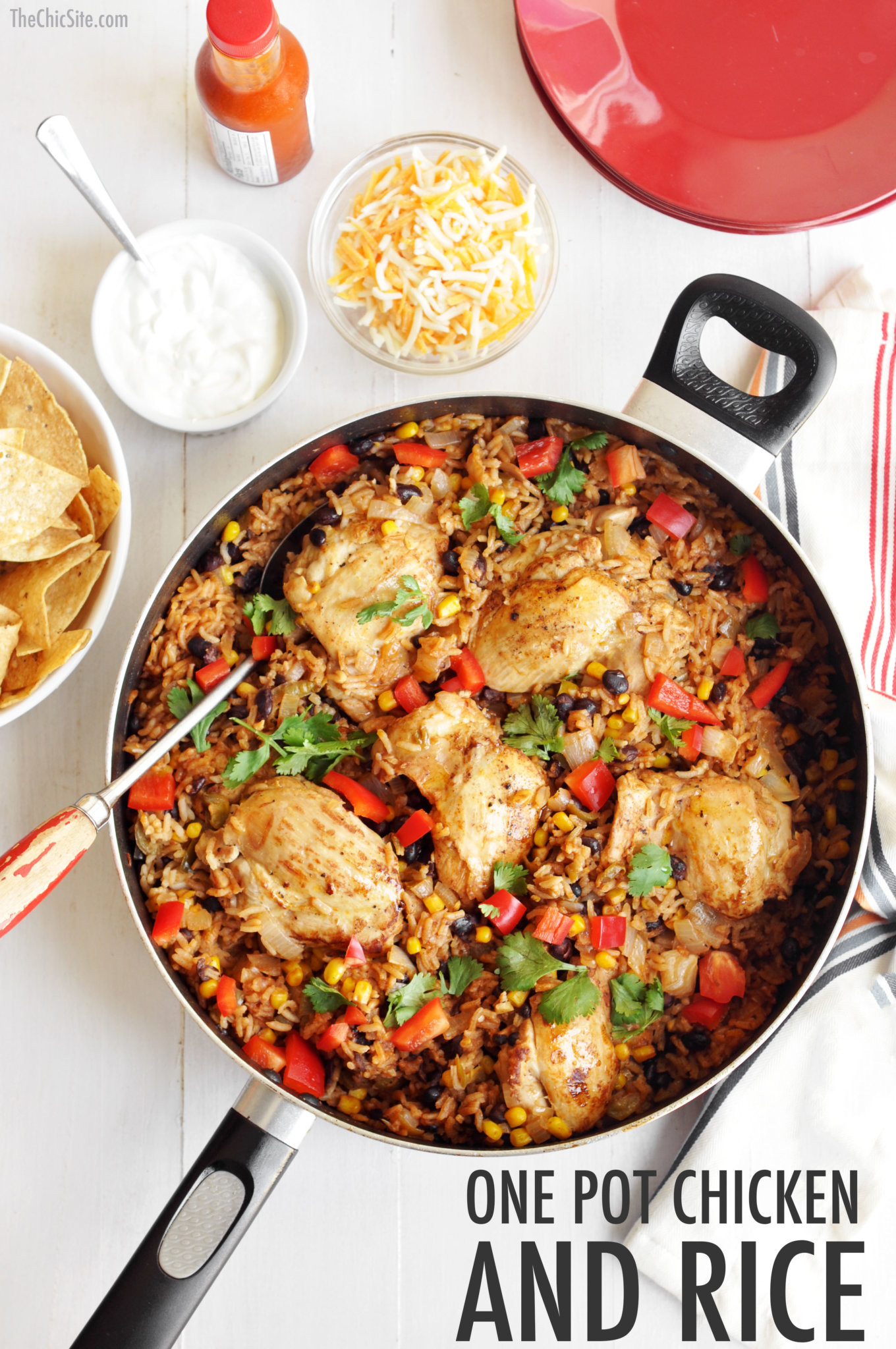 One Pot Chicken Thighs And Rice
 Chicken and Mexican Rice The Chic Site