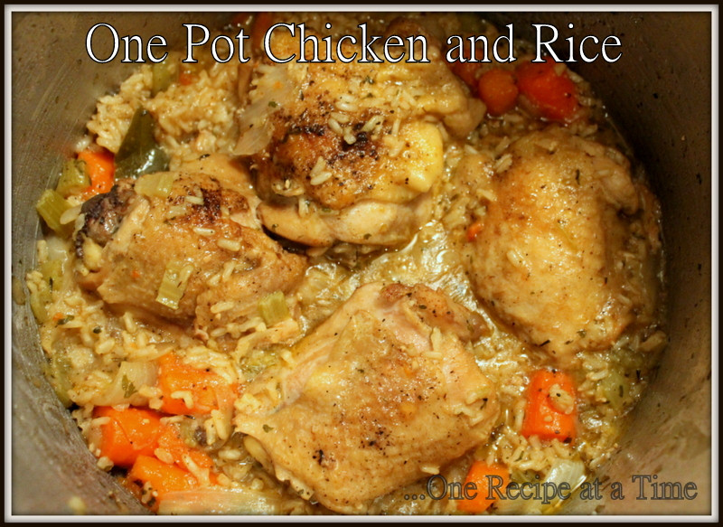 One Pot Chicken Thighs And Rice
 Learning the Ropes e Recipe at a Time e Pot Chicken