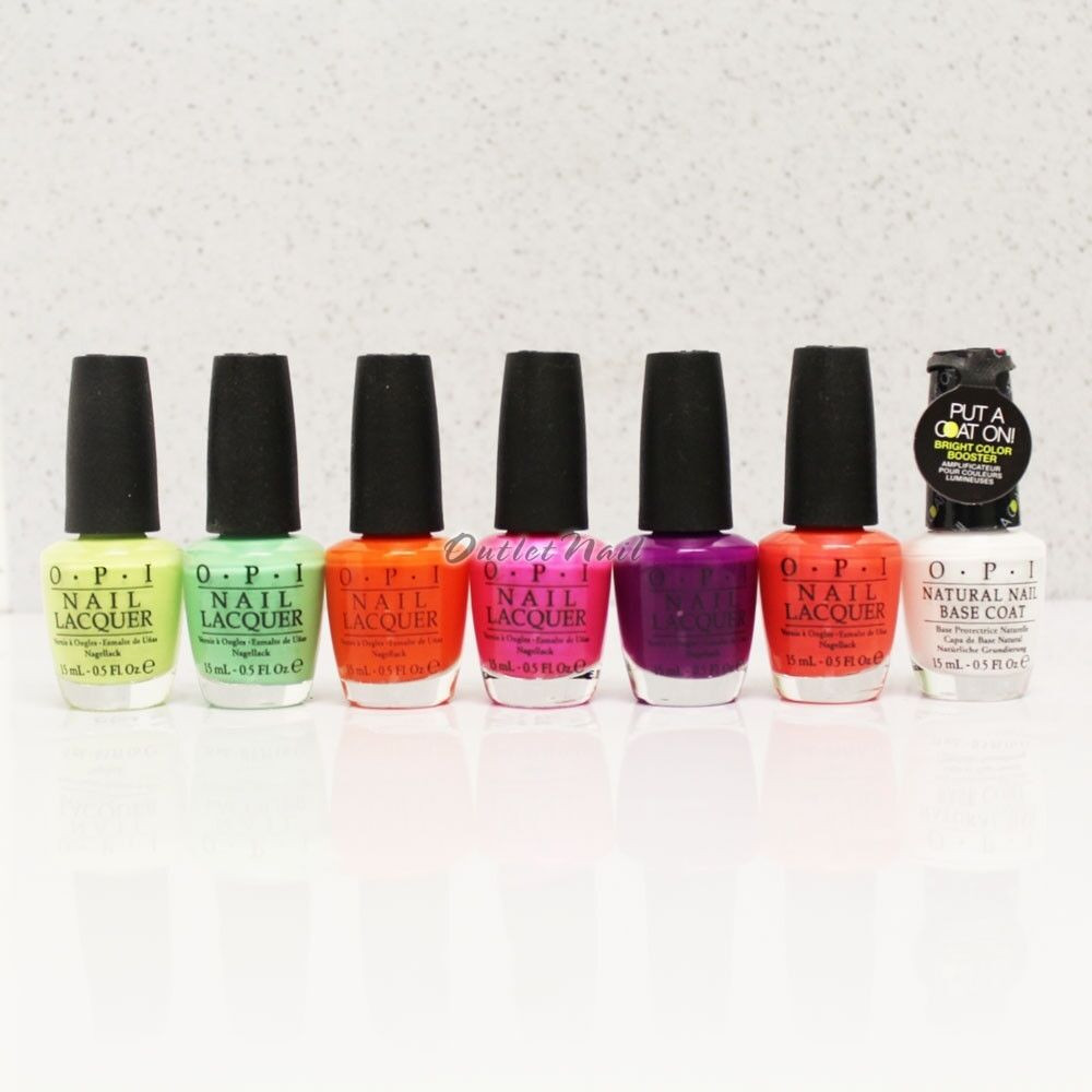 Opi Nail Colors
 OPI Nail Lacquer All NEON Collection 7pcs SET 6 Color