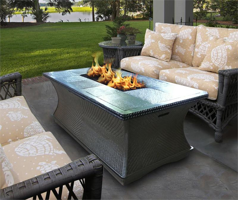 Outdoor Firepit Table
 Outdoor Gas Fire Pit Coffee Table Monterey Series