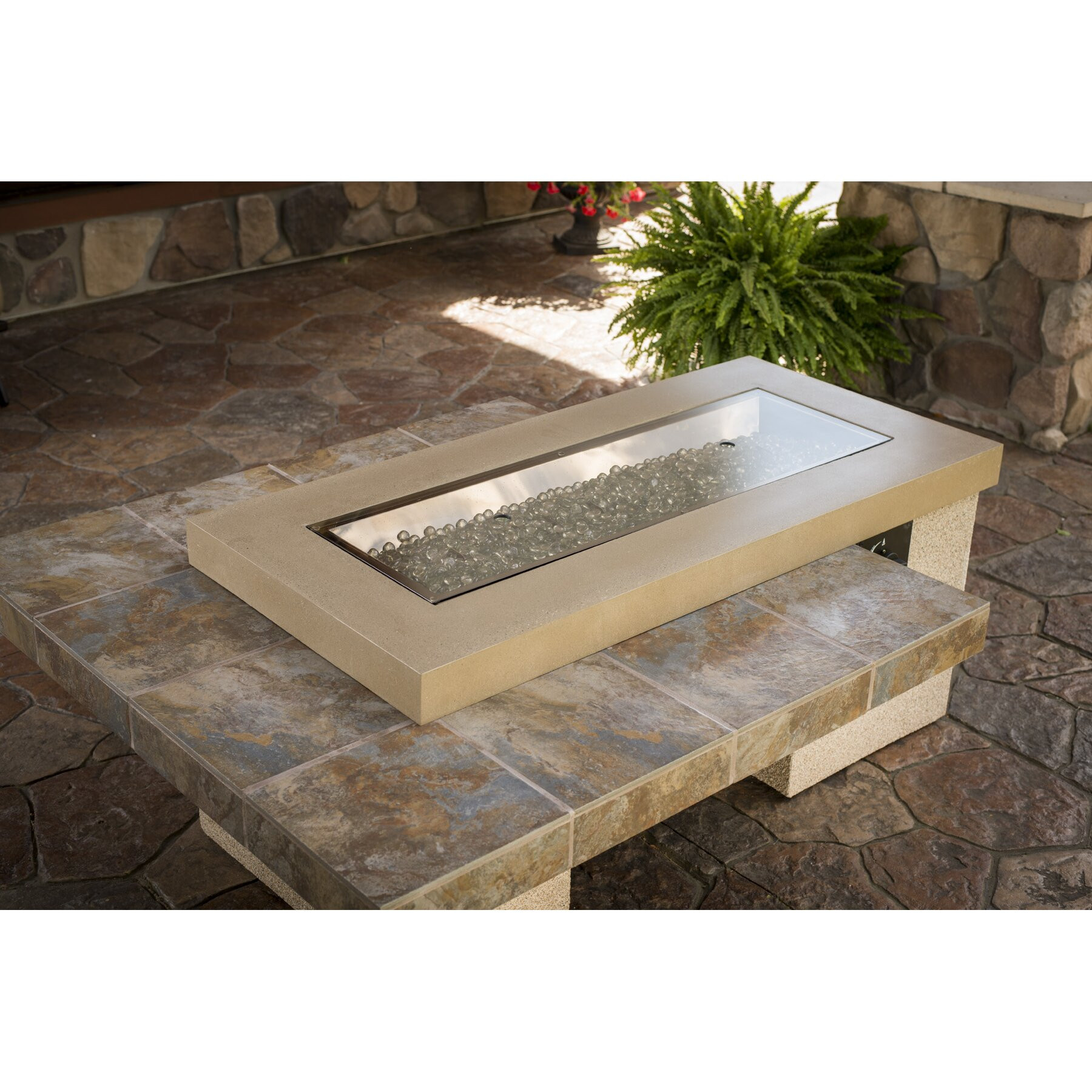 Outdoor Firepit Table
 The Outdoor GreatRoom pany Uptown Crystal Fire Pit