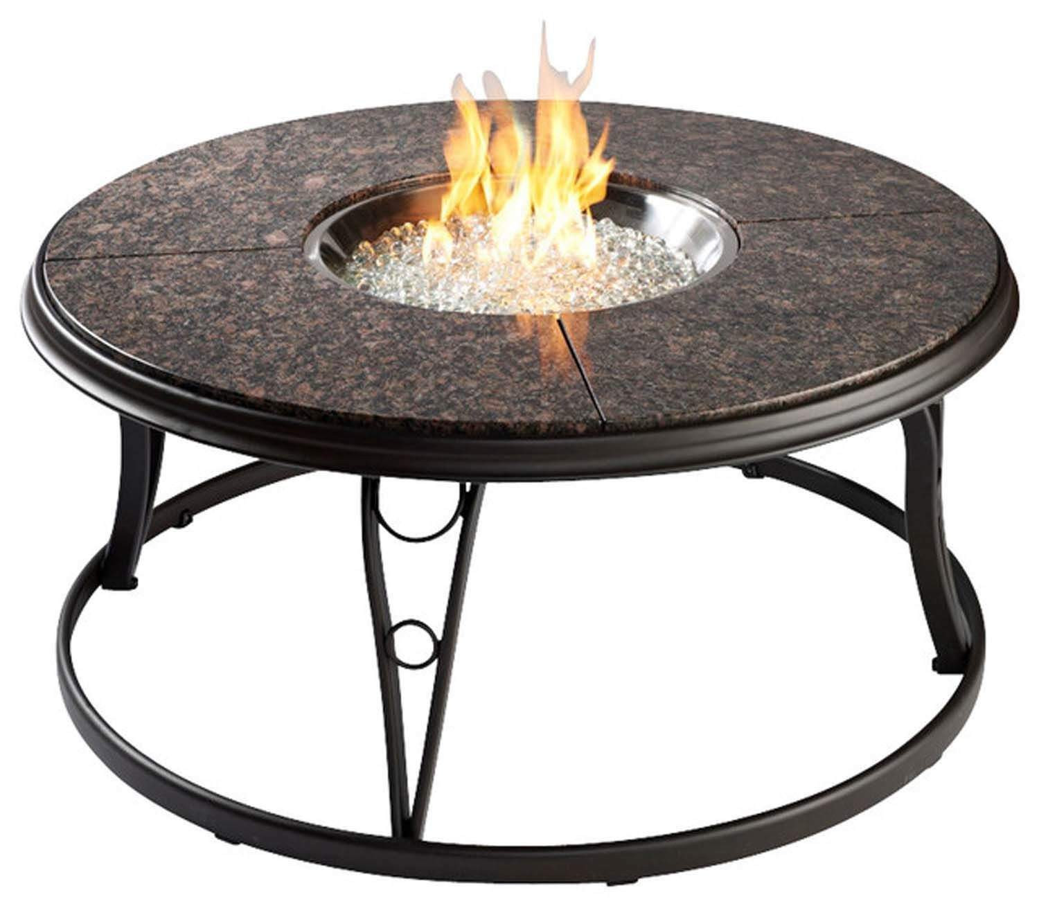 Outdoor Firepit Table
 Outdoor Greatroom Granite 42 Inch Round Gas Fire Pit Table