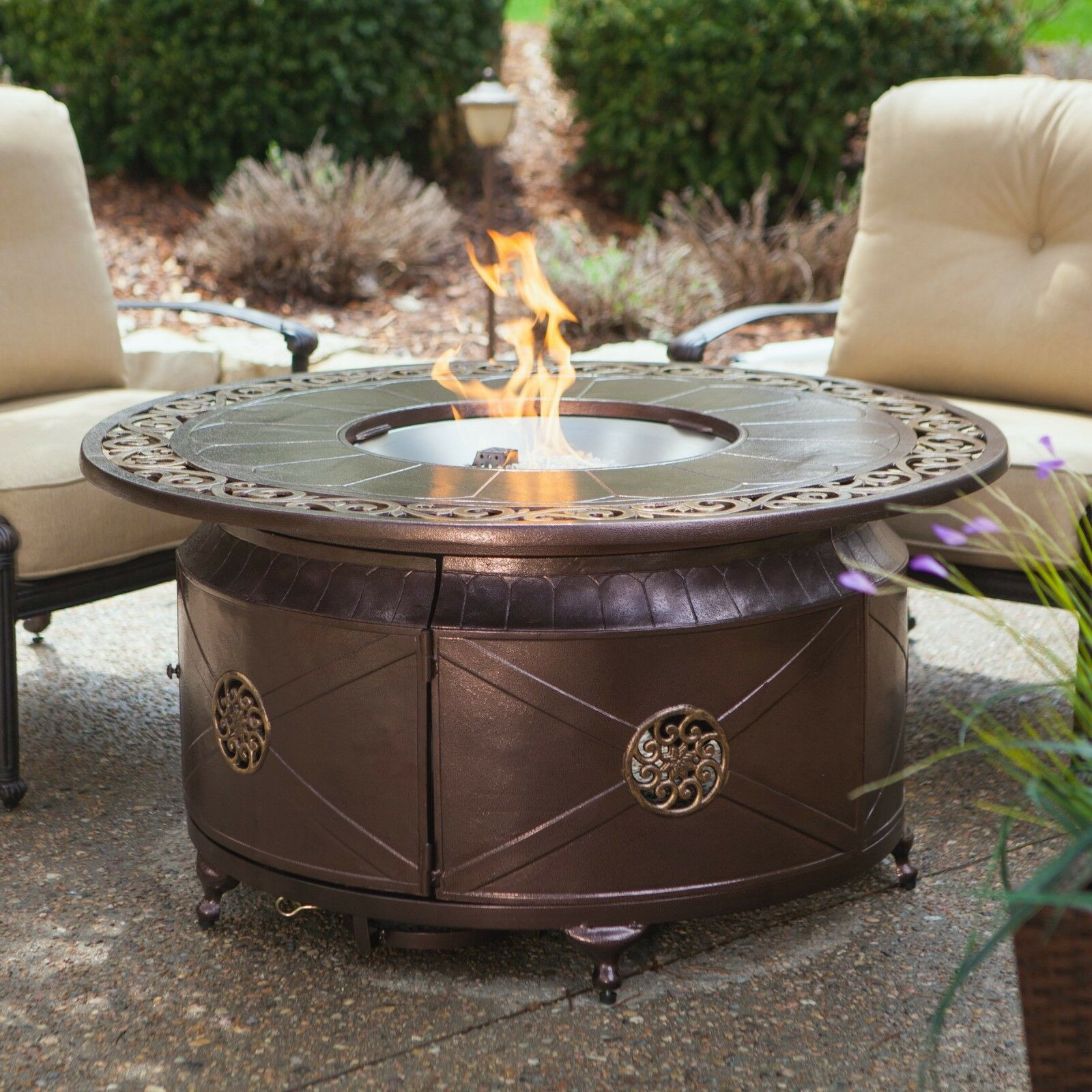 Outdoor Firepit Table
 Fire Pit Table Burner Patio Deck Outdoor Fireplace Propane