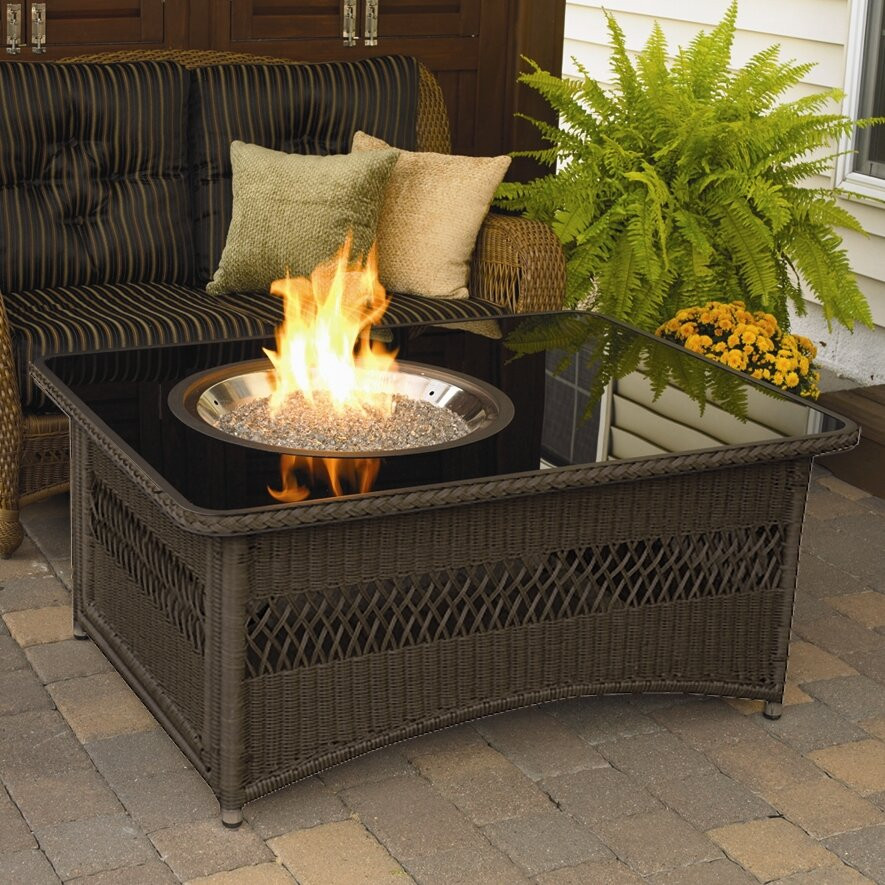 Outdoor Firepit Table
 The Outdoor GreatRoom pany Naples Coffee Table with