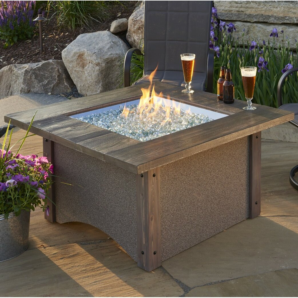 Outdoor Firepit Table
 The Outdoor GreatRoom pany Pine Ridge Propane Fire Pit
