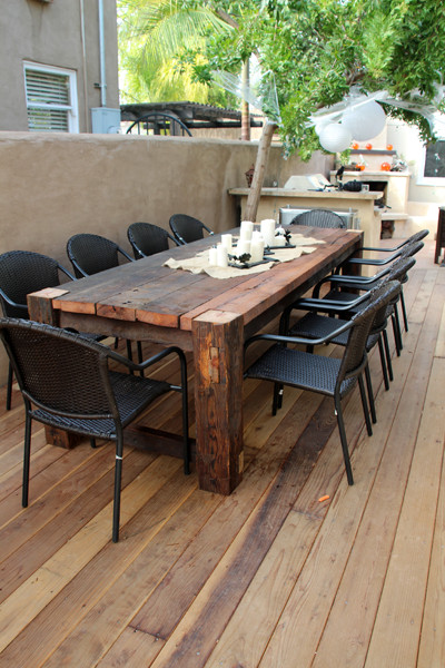 Outdoor Kitchen Table
 Beautiful wooden table Favorite Places & Spaces