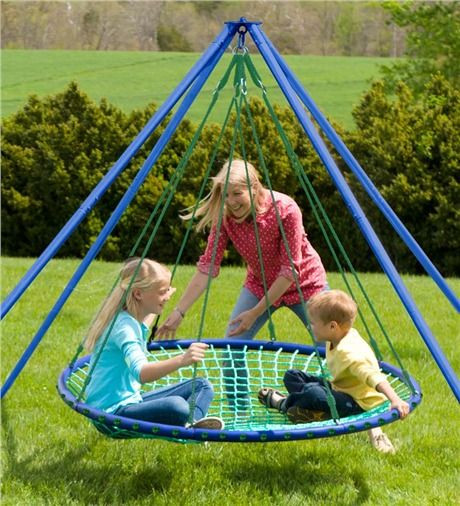 Outdoor Stuff For Kids
 Sky Island swinging platform for fun kicking back or even