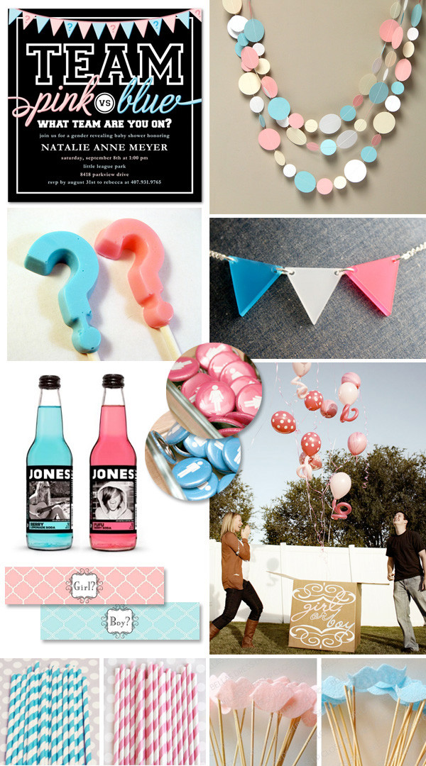 Party Gender Reveal Ideas
 Gender Reveal Party Ideas "Pink vs Blue" Picks