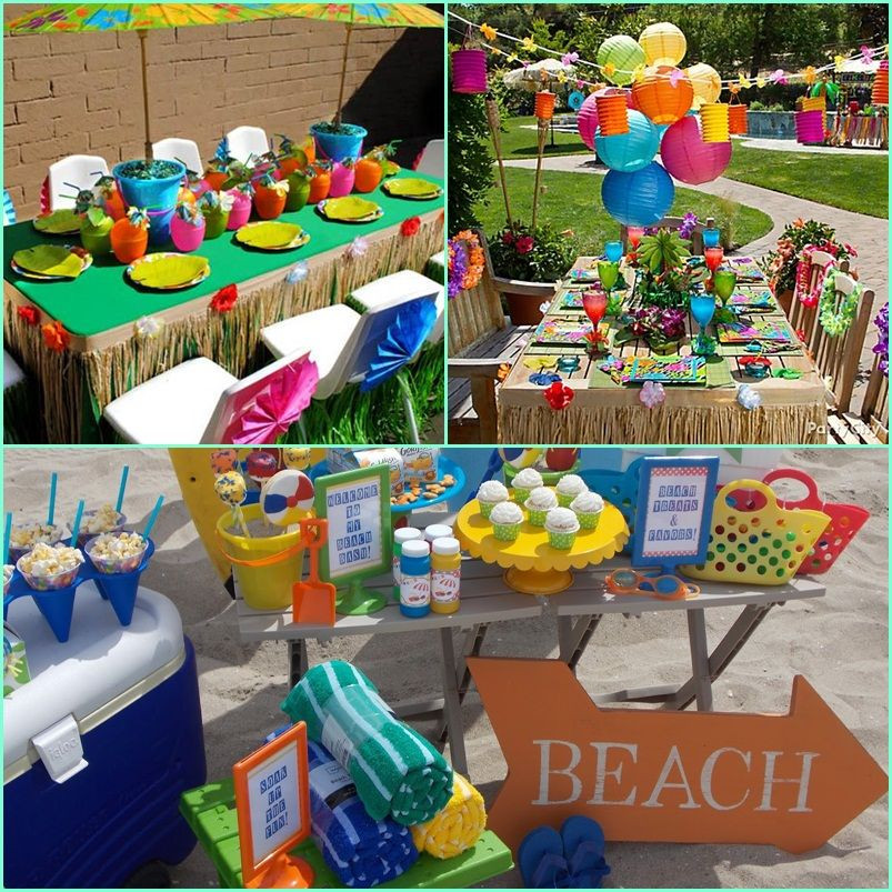 Party Theme Ideas For Summer
 beach theme party for kids at AllHome