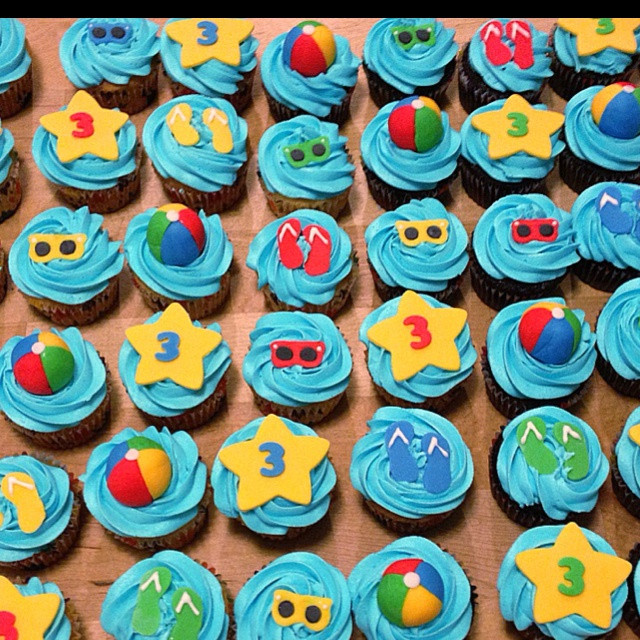 Pool Party Cupcake Ideas
 Pool Party Cupcakes Let s party