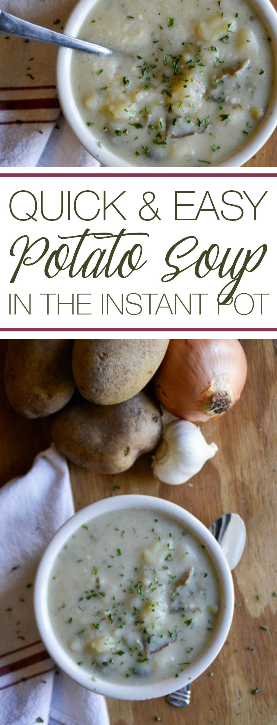 Quick And Easy Potato Soup
 Grain Free Quick & Easy Potato Soup in the Instant Pot