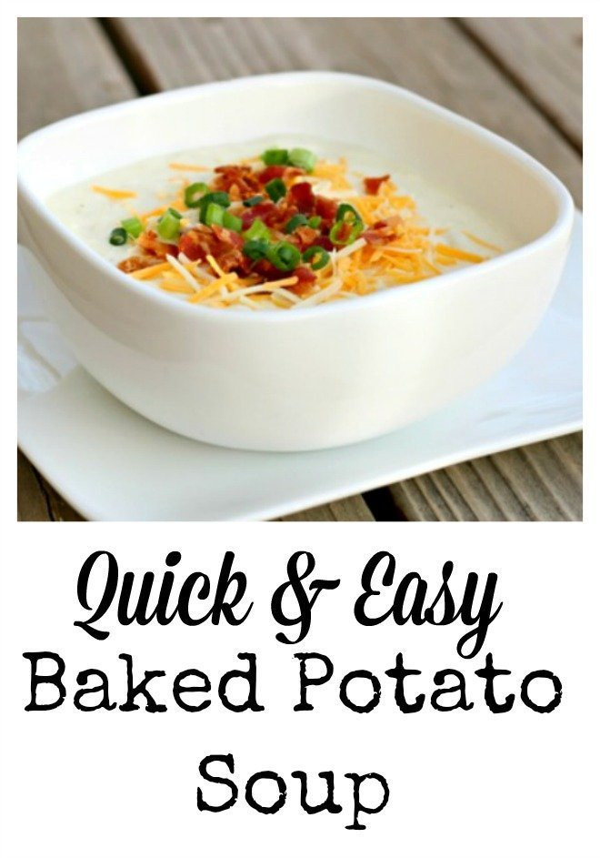 Quick And Easy Potato Soup
 Quick & Easy Baked Potato Soup An Alli Event