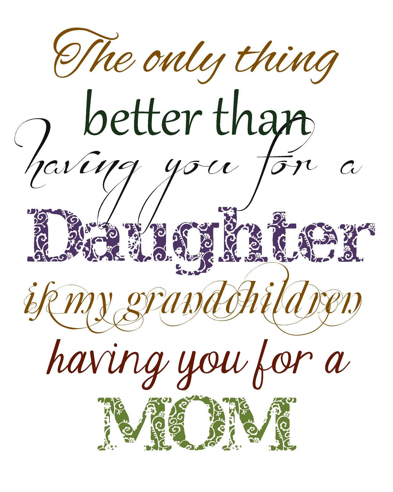 Quotes From Daughter To Mother
 Full of Great Ideas Christmas in September Free